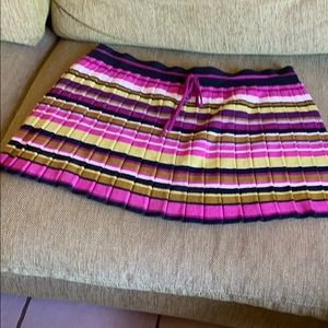 Missoni multi color stripe knit skirt.